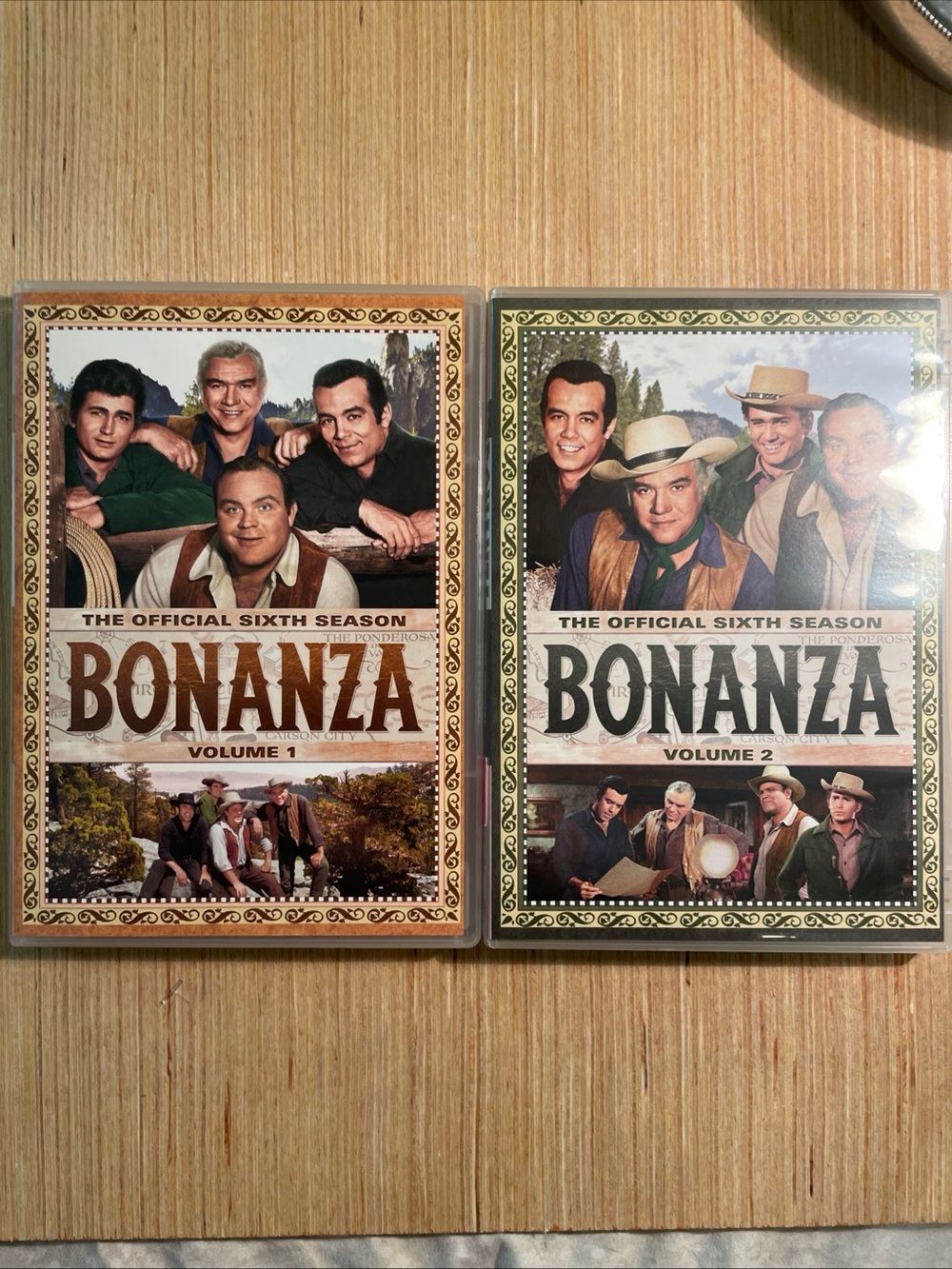 Bonanza Season Six Volume 2 DVD - Vintage Western Artwork - Brown & Green